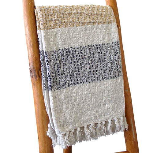 Plaid Bohème en Coton – Motif Mandala Doux