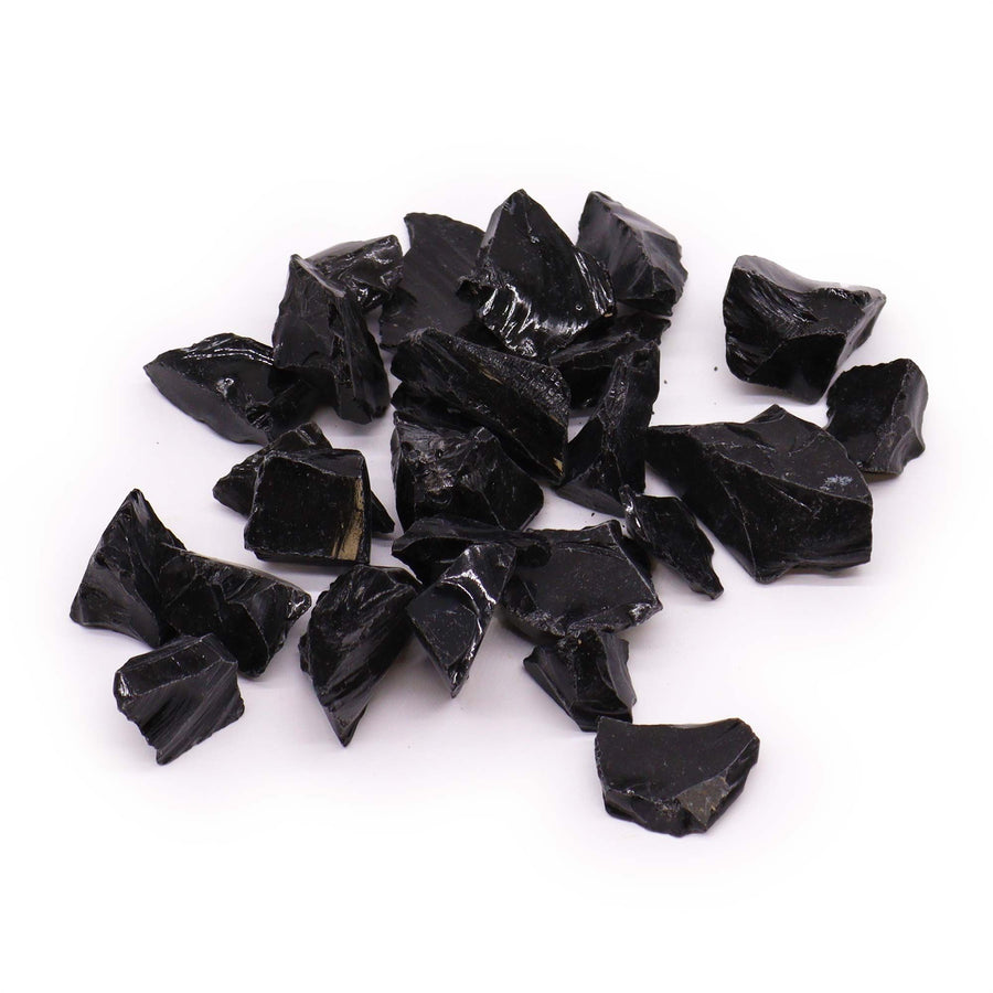 Cristaux Bruts d'Obsidienne Noire (500 g) – Pierres Naturelles