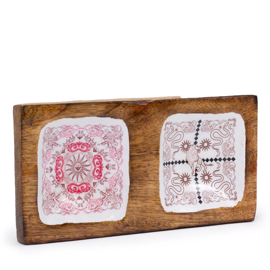 Vide-Poche Double en Bois Émaillé Hop Hare – 20 cm