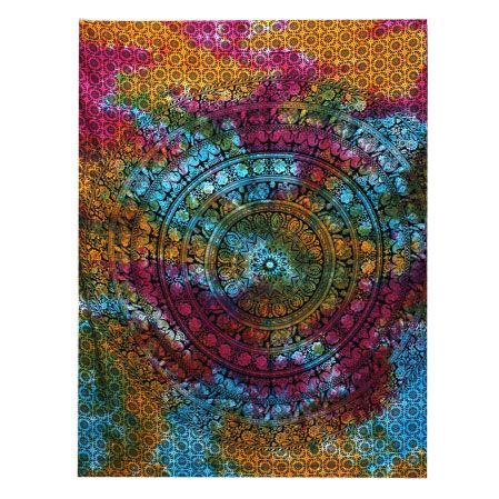 Tenture Murale en Coton Mandala Éléphant – Format Simple