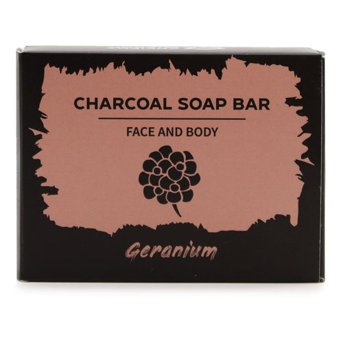 Savon au Charbon 85 g – Géranium