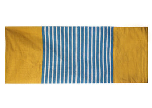 Tapis Indien en Coton 70 x 170 cm – Jaune & Bleu