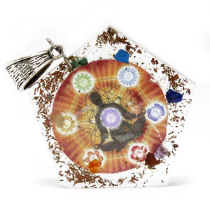 Pendentif Orgonite Énergétique – Chakra Octogonal