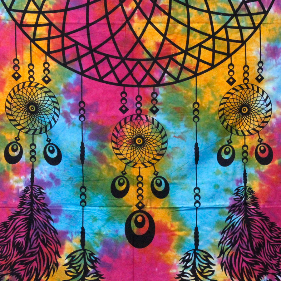 Tenture Murale & Couvre-lit Coton – Attrape-rêves 230 x 200 cm