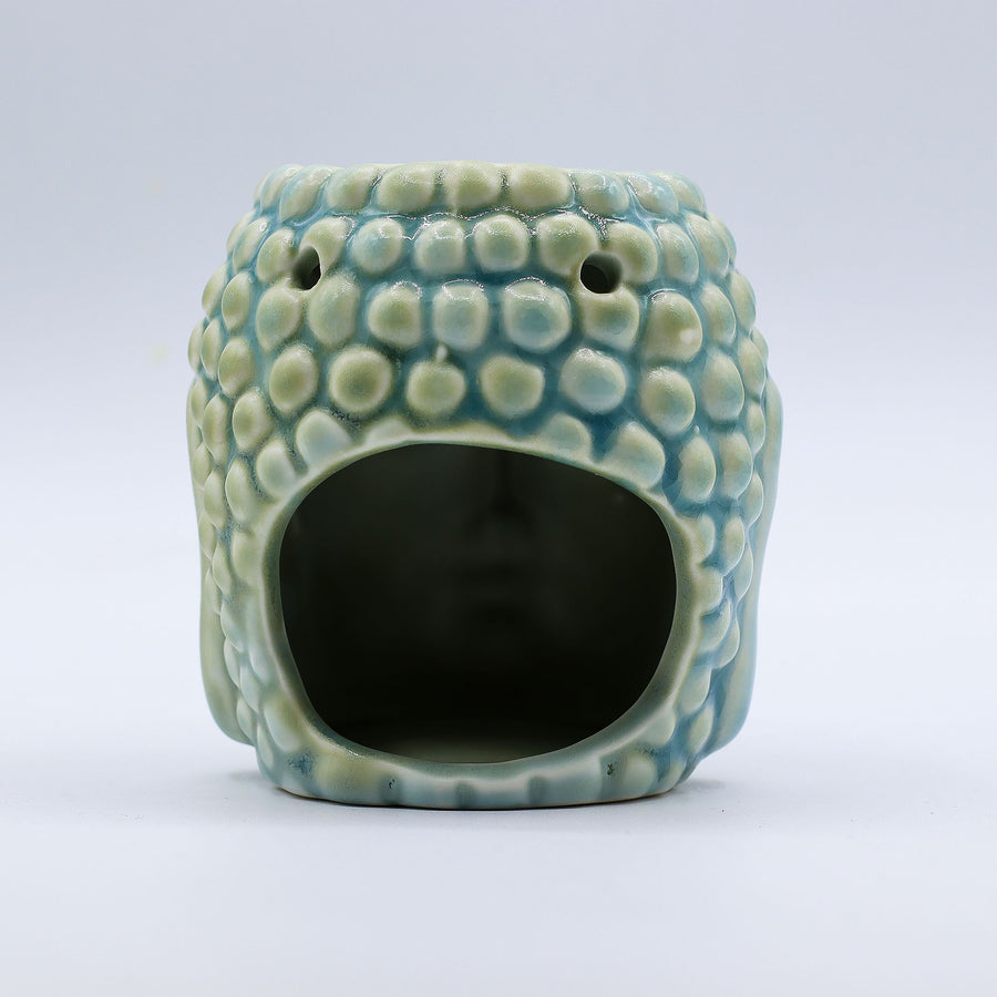 Brûle-Parfum Bouddha en Céramique – Bleu