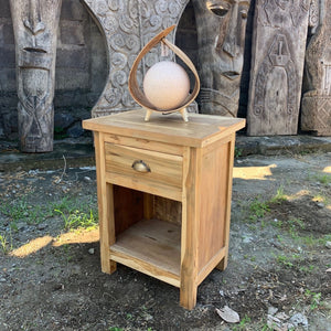 Table de Chevet Classique en Bois Recyclé