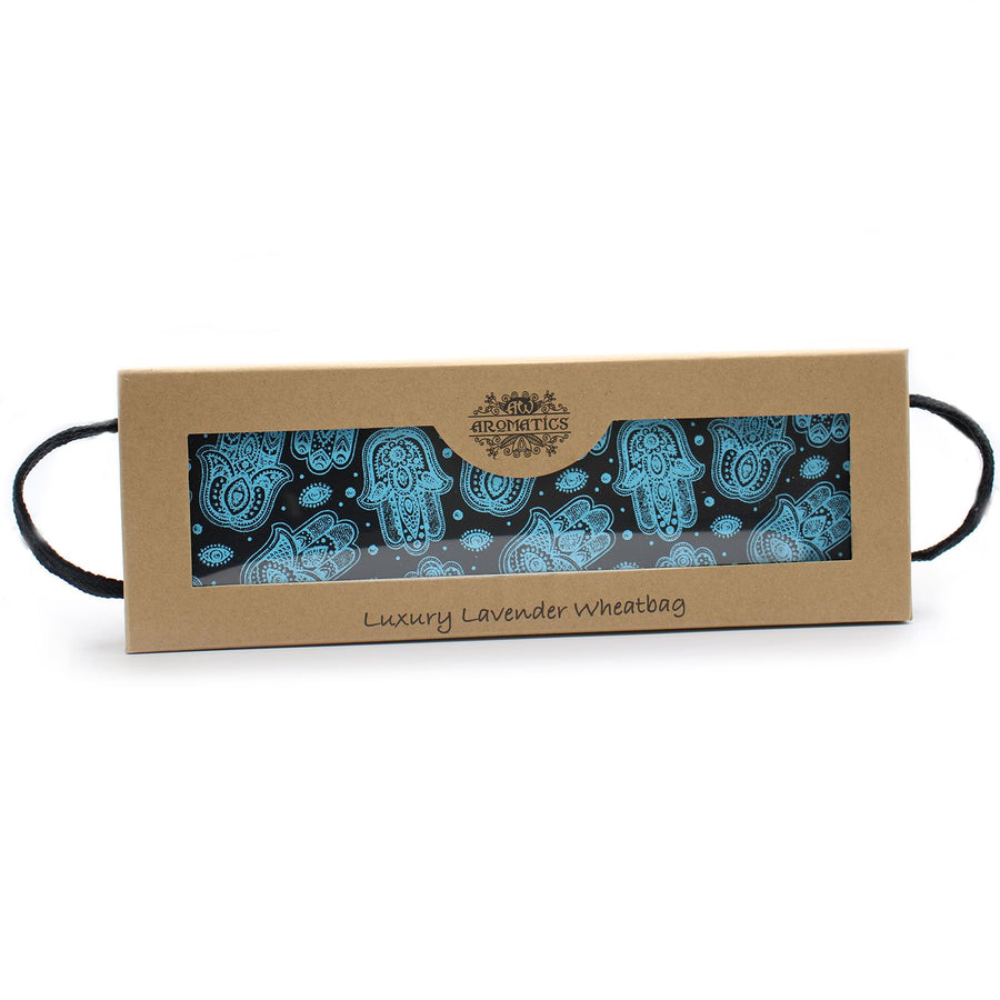 Bouillotte Sèche aux Graines de Blé et Lavande en Coffret – Hamsa