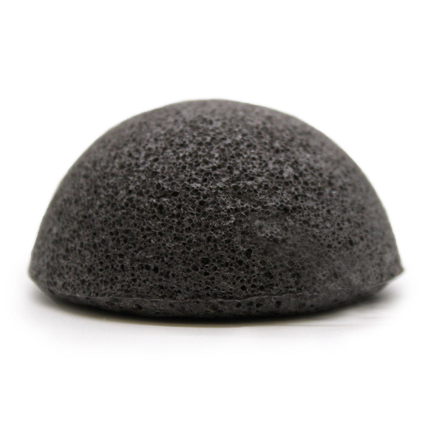Éponge Konjac au Charbon – Nettoyante Visage & Corps