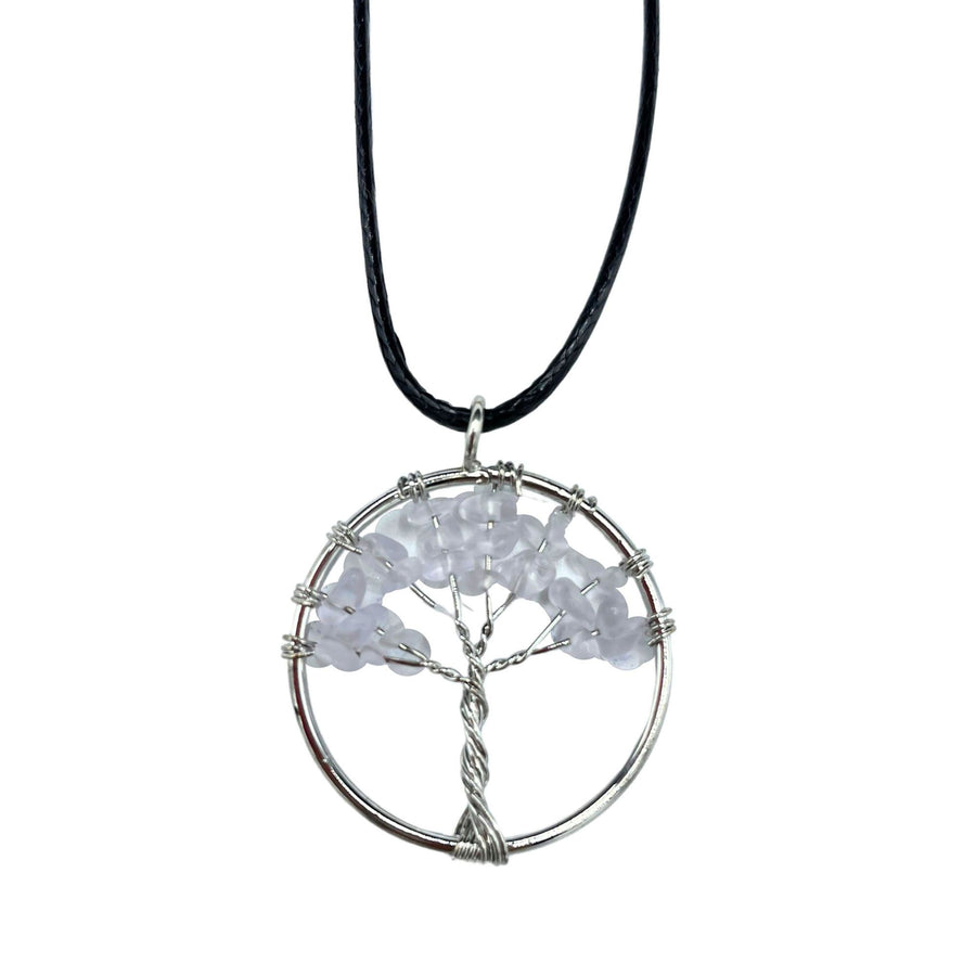 Pendentif Arbre de Vie en Cristal de Roche