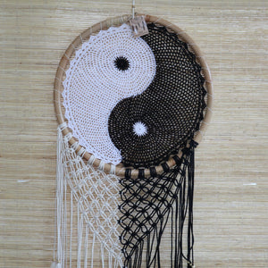 Attrape-Rêves de Bali Yin Yang Très Grand – Ø 50 cm