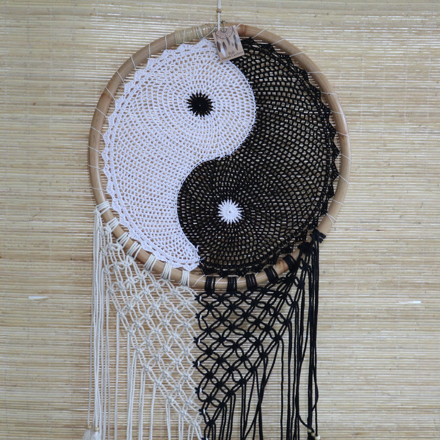Attrape-Rêves de Bali Yin Yang Très Grand – Ø 50 cm
