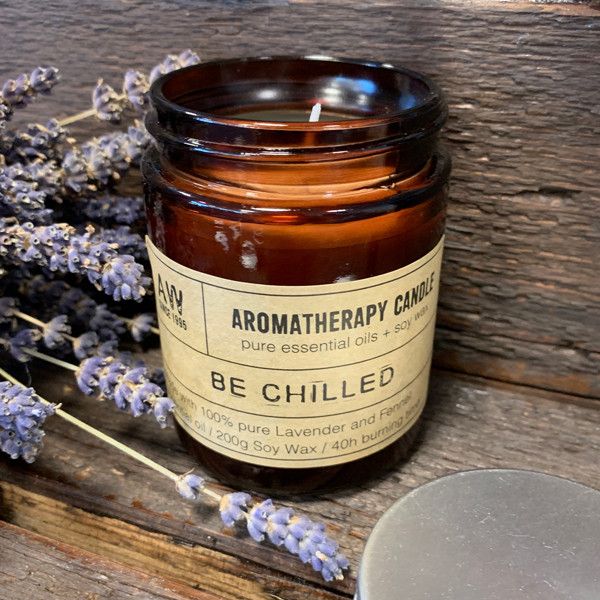 Bougie de Cire de Soja Aromathérapie 200 g – Détente