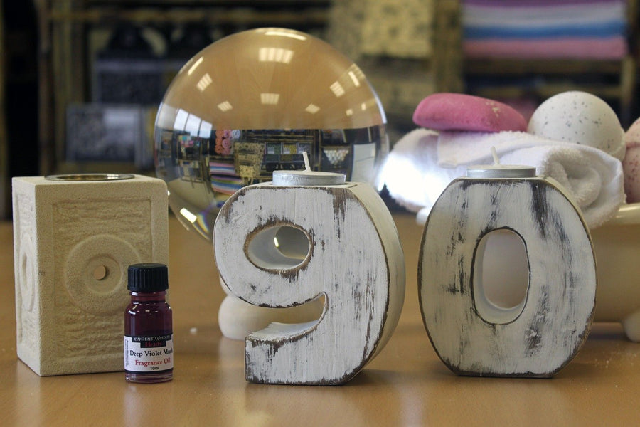 Chiffre d'Anniversaire en Bois N°9 – Bougeoir Chauffe-Plat