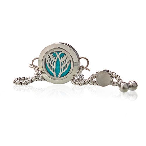 Bracelet Diffuseur d'Aromathérapie - Ailes d'Ange - 20 mm
