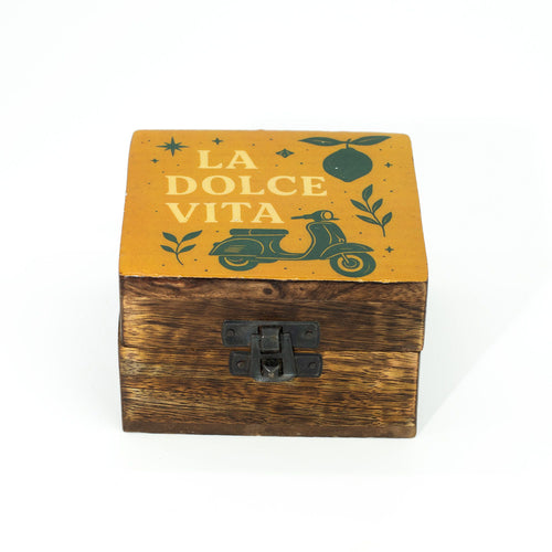 Boîte en Manguier Émaillée S – La Dolce Vita